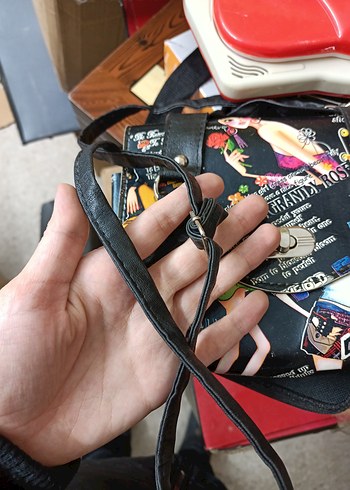 Bohem Desenli Deri Kadın Omuz Çantası - Görsel 4