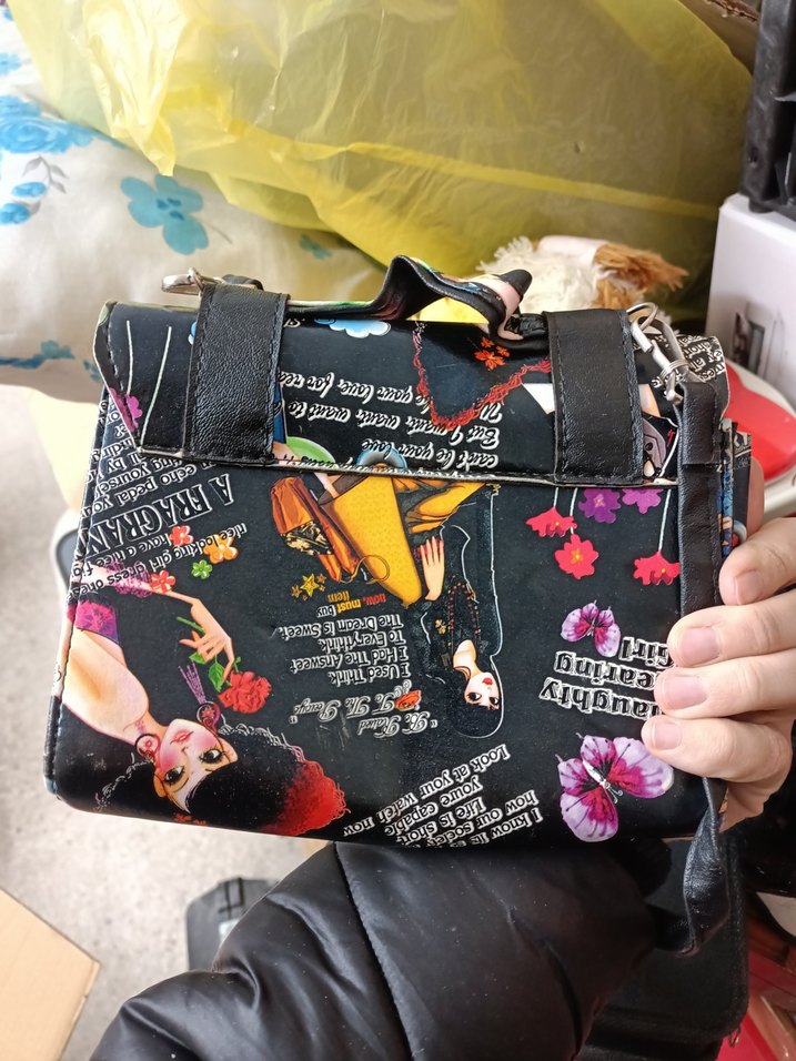 Bohem Desenli Deri Kadın Omuz Çantası - Görsel 2