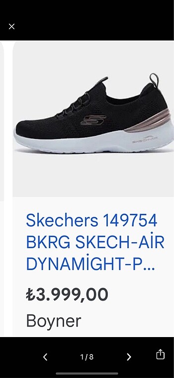 Skechers yeni etiketli kadın spor ayakkabı