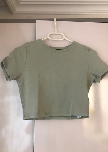 Kısa Kollu Basic Crop Top