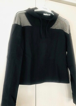 Tül detaylı sweatshirt