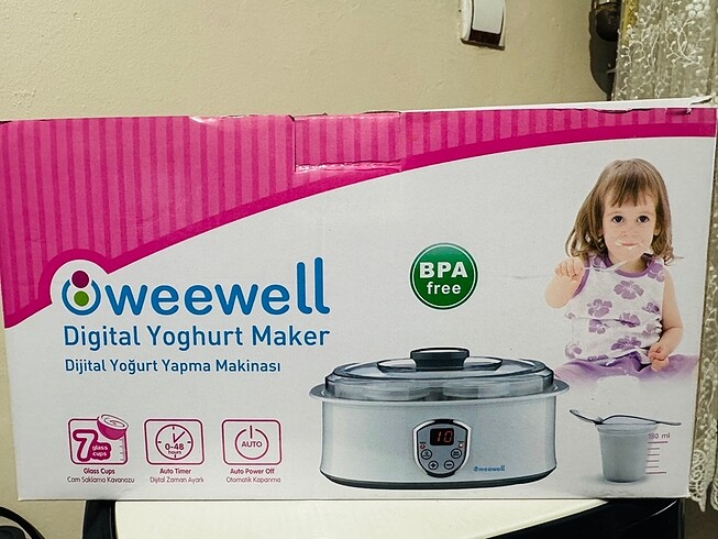 Weewell Dijital Yoğurt Yapma Makinesi