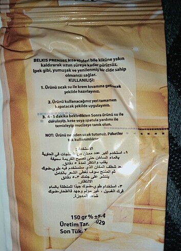 Beden Renk Prenses gül kokulu Tüy dökücü.