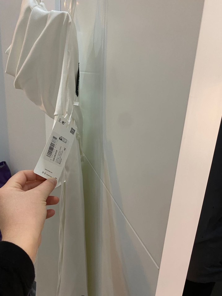 Askılı Beyaz A Kesim Uzun Gelinlik - Görsel 5