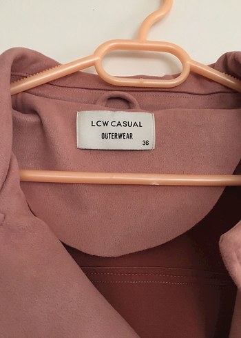 Pembe Süet Kadın Deri Ceket - Görsel 7