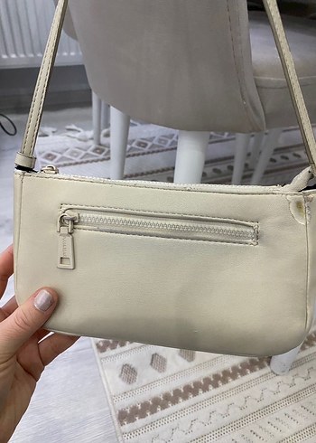 Minimalist Beyaz Deri Kadın Çanta - Görsel 3