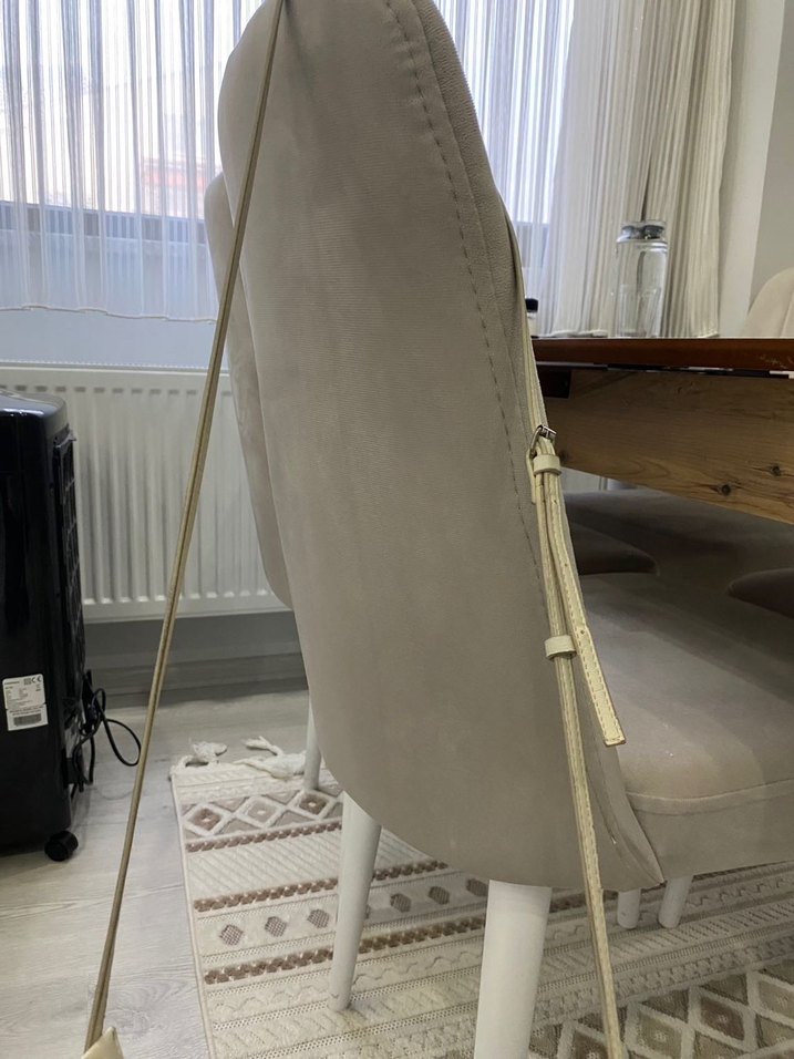 Minimalist Beyaz Deri Kadın Çanta - Görsel 4