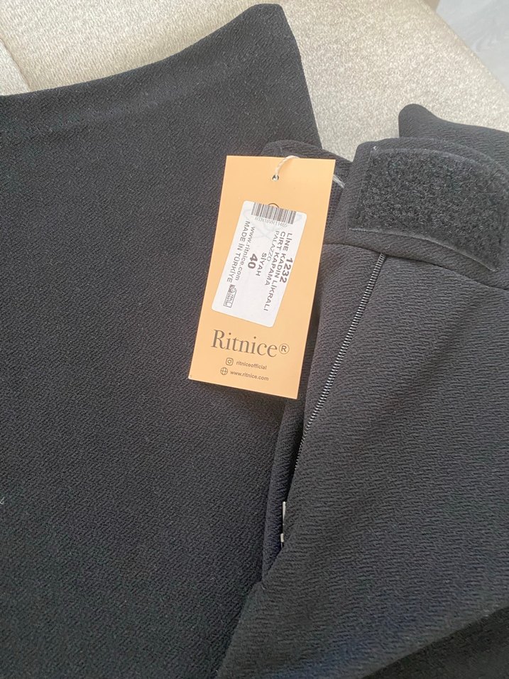 Siyah Kadın Kumaş Pantolon - Görsel 2