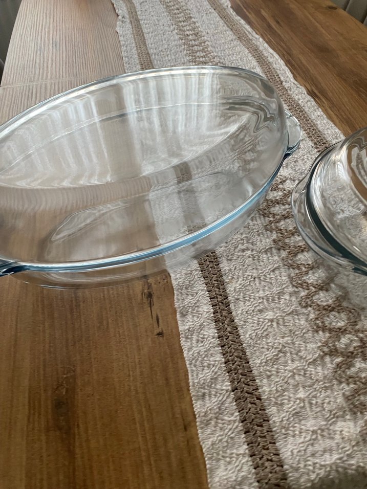 Şeffaf Yuvarlak Fırın Kabı Seti 4 parça - Görsel 2