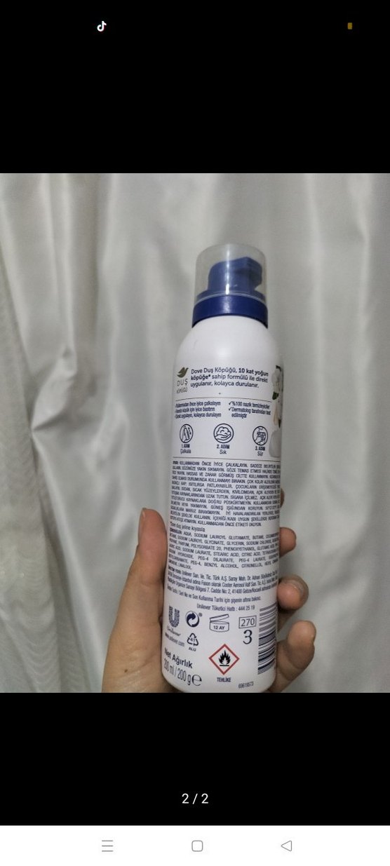 Dove Duş Köpüğü Kadın Deodorantı - Görsel 3