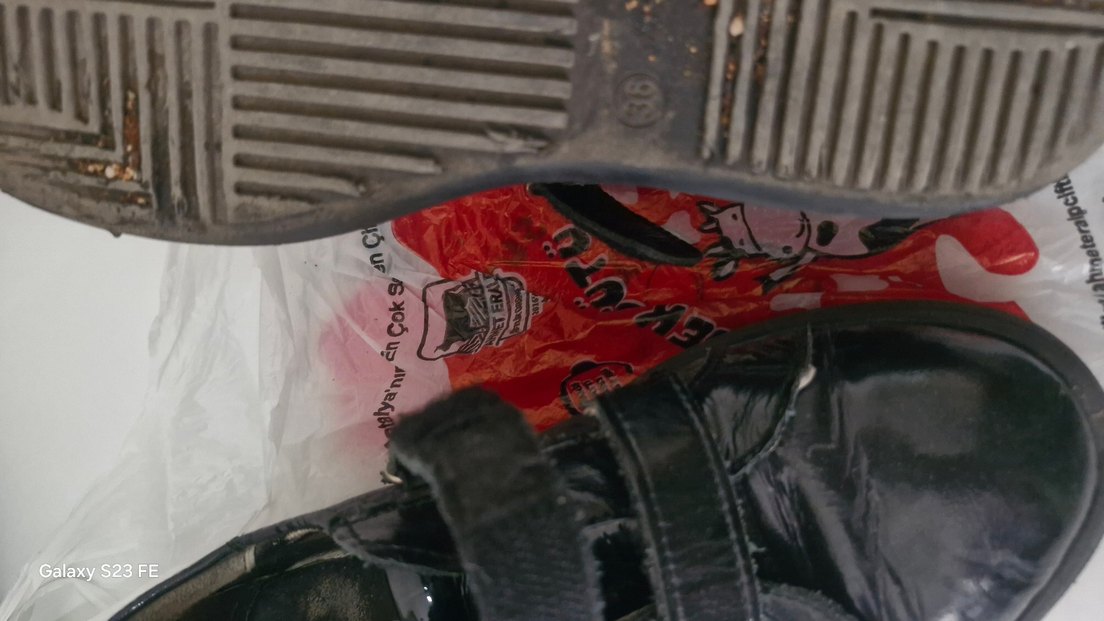 Çocuk Siyah Rugan Tokalı Ayakkabı - Görsel 5