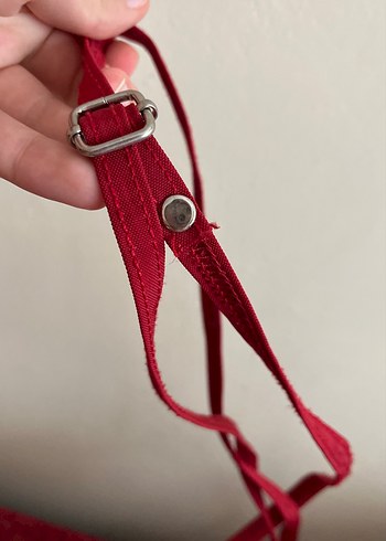 Beden kırmızı Renk Kadın Kırmızı Minimalist Fermuarlı Çapraz Çanta