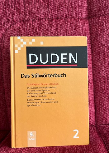 Duden Stilwörterbuch Almanca Sözlük 9. Baskı