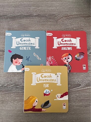 Çocuk üniversitesi 3 adet sıfır kitap seti