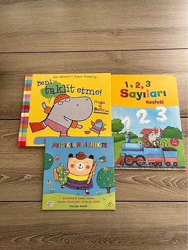 3 adet sıfır çocuk kitabı