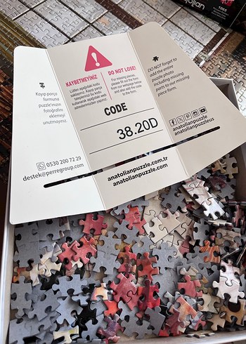 Kırmızı Geisha Temalı Anatolian Puzzle - Görsel 2