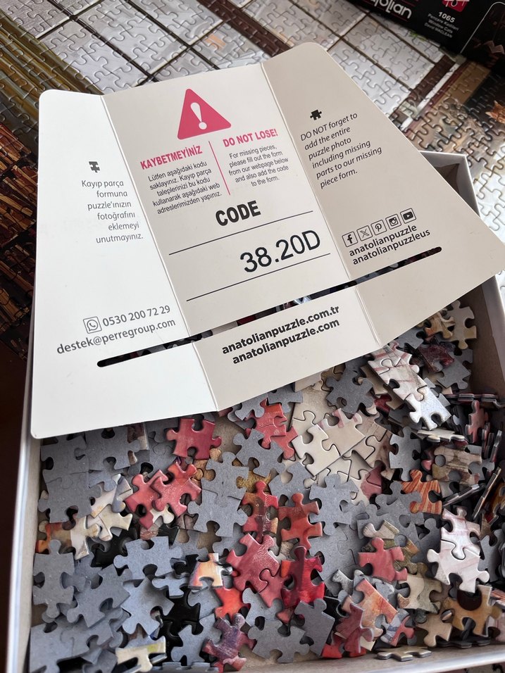 Kırmızı Geisha Temalı Anatolian Puzzle - Görsel 2