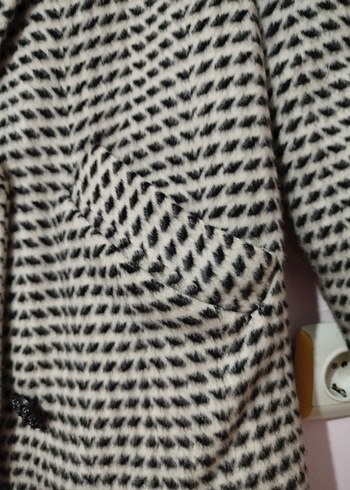 Gri Düğmeli Mini Kadın Ceket - Görsel 3