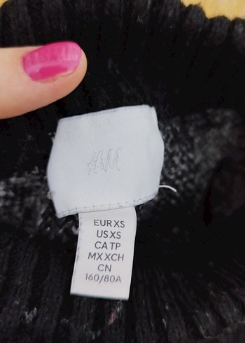 Gri Desenli Bohem Örgü Kadın Kazak - Görsel 4