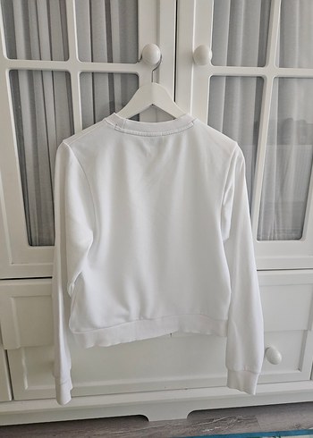 s Beden Guess Beyaz Baskılı Kadın Sweatshirt