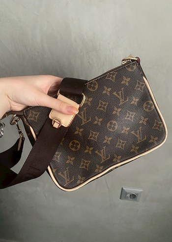Louis Vuitton Kahverengi Deri Kadın Çapraz Çanta