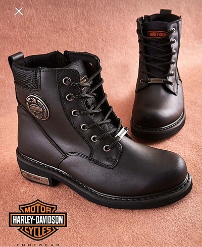 Harley Davidson 025G100128 Jim Deri Unisex Bot SİYAH