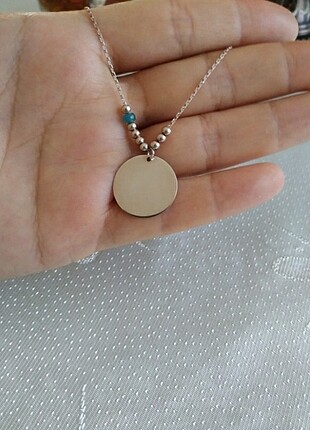 925 ayar gümüş rose Gold kolye