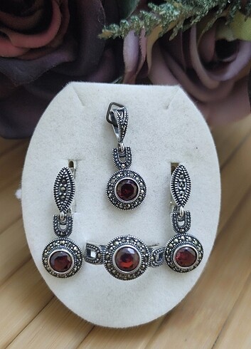 Sterling silver 925 ayar gümüş takı seti