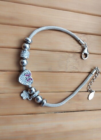 Zara 925 ayar gümüş Pandora model bileklik