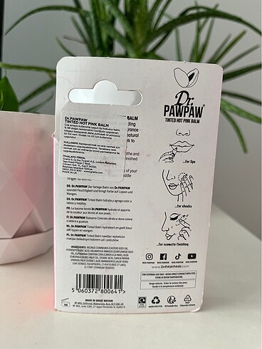 Beden Renk Dr paw paw pembe lip balm