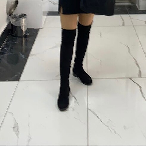 Diğer Süet çorap çizme