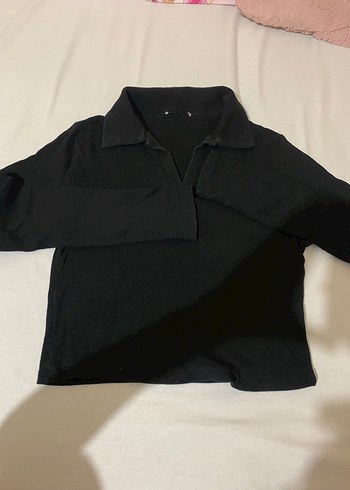 Fitili uzun kollu polo yaka