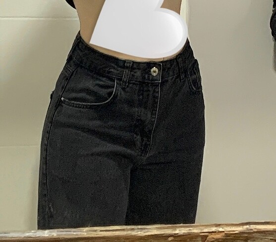 Wide leg antrasit kot pantolon