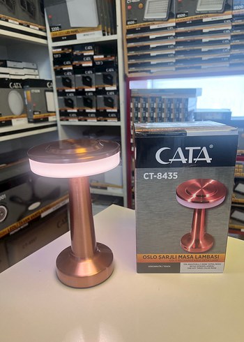 Beden Altın Renk Şarjlı Masa Lambası CATA CT-8435