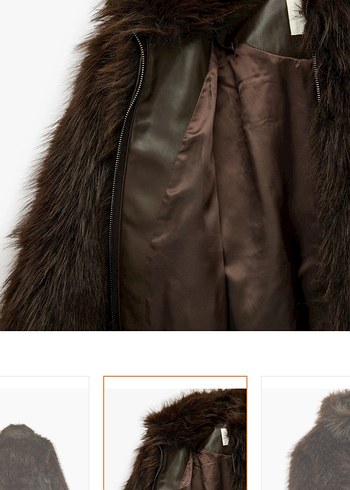 Kahverengi Kısa Kürk - Görsel 5