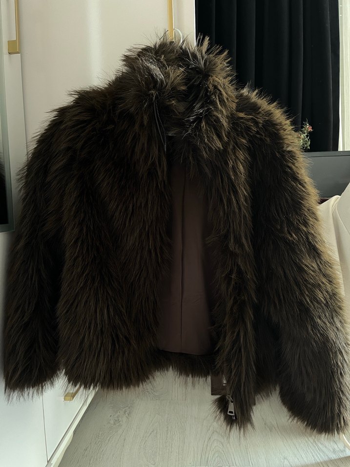 Kahverengi Kısa Kürk - Görsel 3