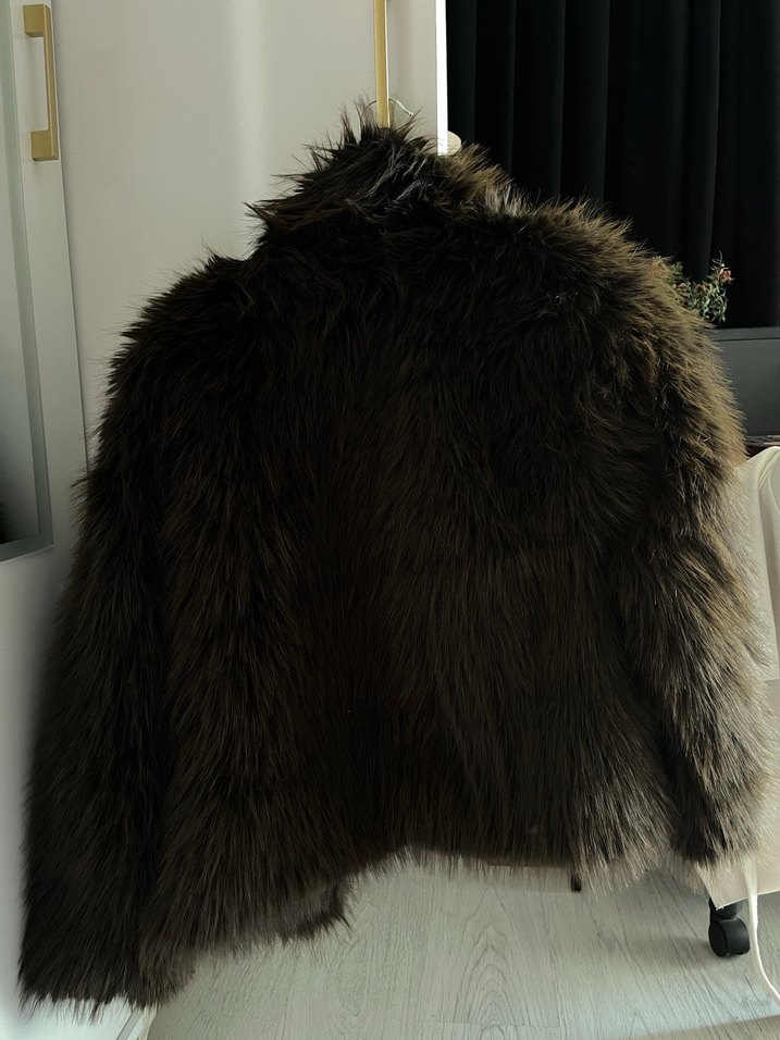 Kahverengi Kısa Kürk - Görsel 4