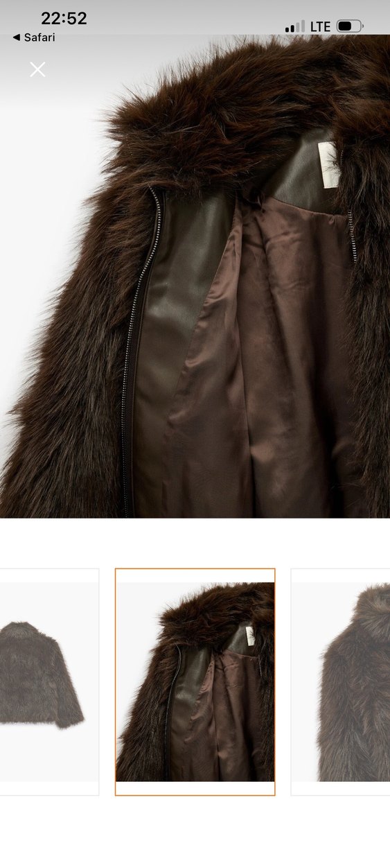 Kahverengi Kısa Kürk - Görsel 5