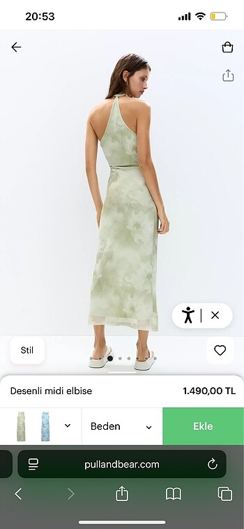 s Beden Pull bear elbise