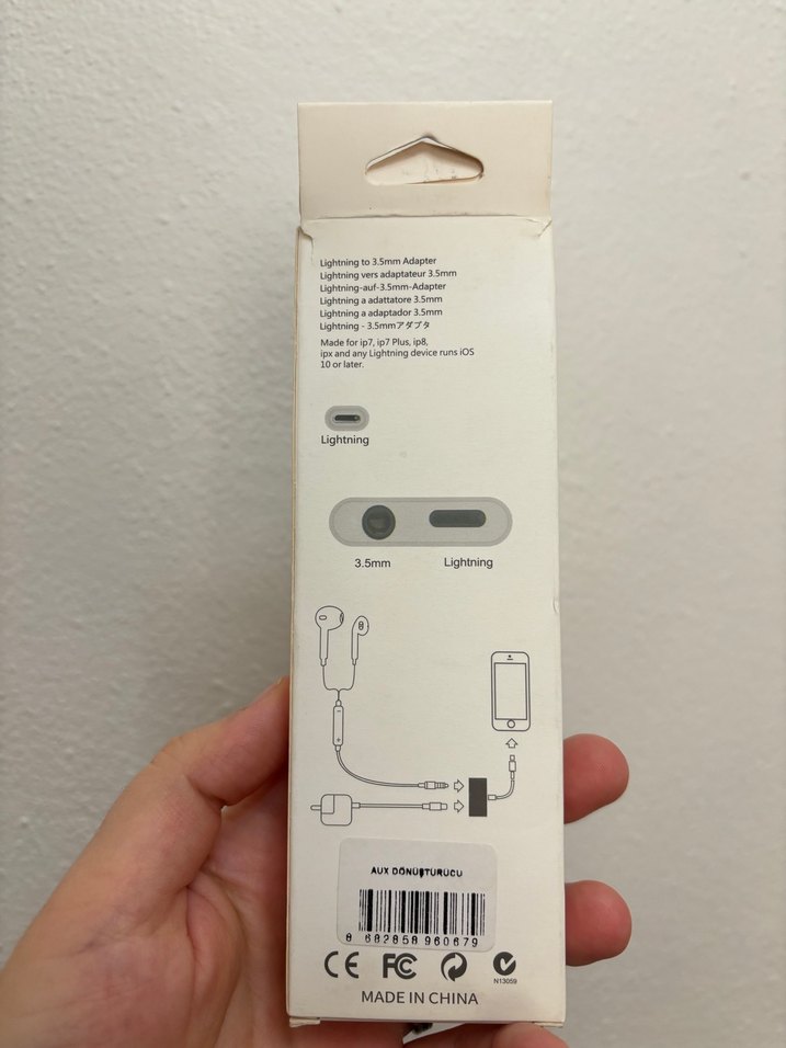 Aux Apple dönüştürücü - Lightning to 3.5 mm - Görsel 4