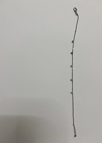 Gri Zincir Detaylı Kadın Halhal - 3 ADET - Görsel 4