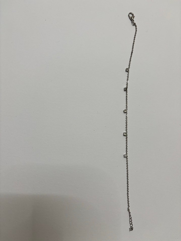 Gri Zincir Detaylı Kadın Halhal - 3 ADET - Görsel 4