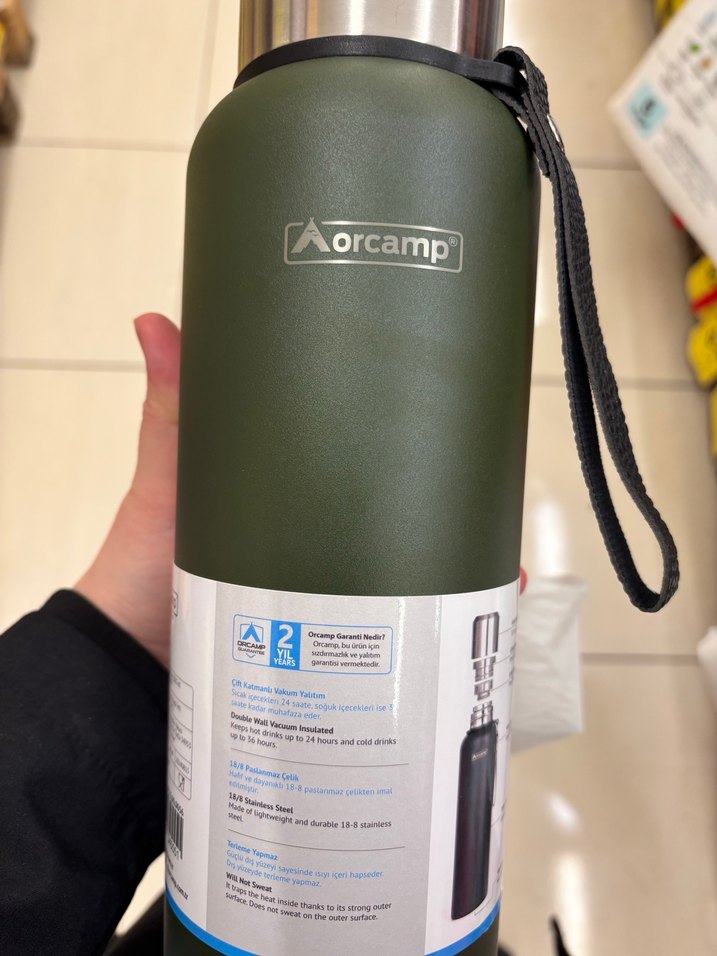 Orcamp Çelik Termos 1500 ml - Görsel 2