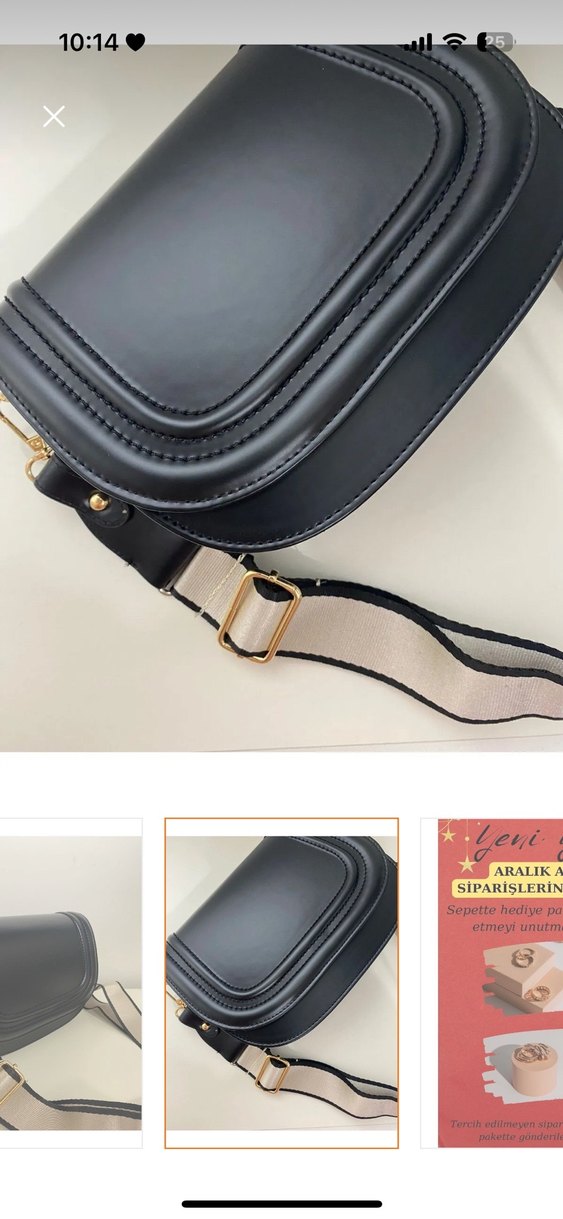 Siyah Klasik Stil Çanta - Görsel 3