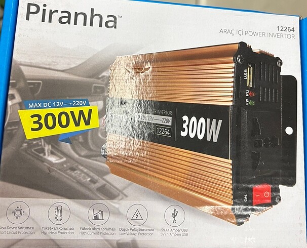 Piranha 12264 Voltaj Çevirici İnvertör 300W