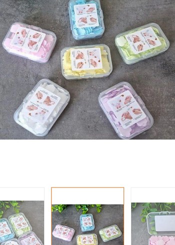 Beden Sihirli Sabun. Sabunlar kokulu çiçek modeldir.