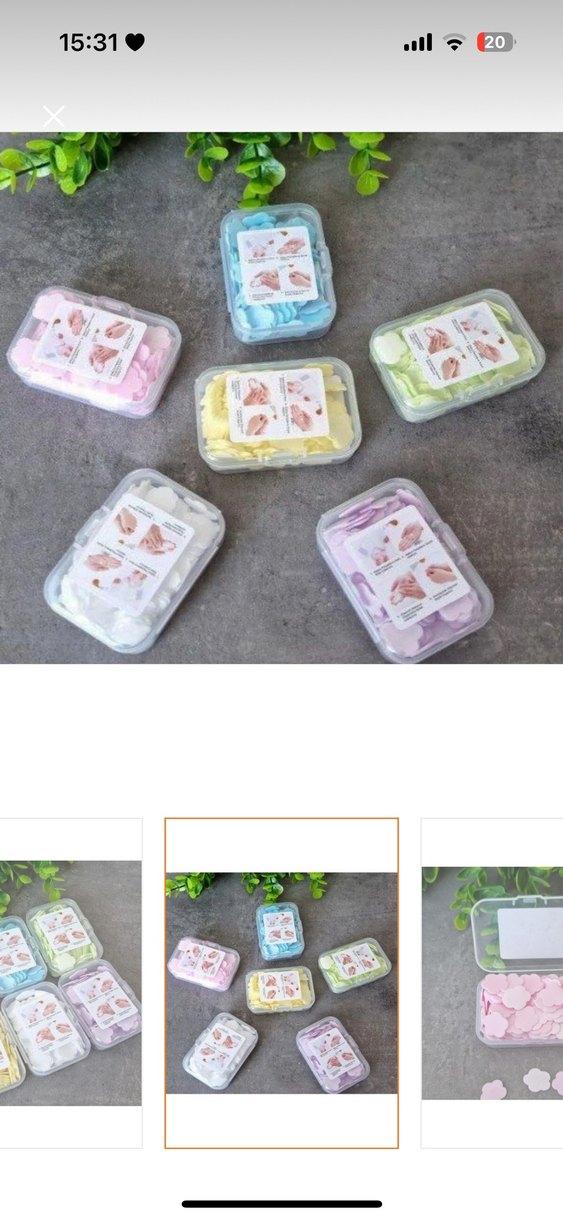 Sihirli Sabun. Sabunlar kokulu çiçek modeldir. - Görsel 2