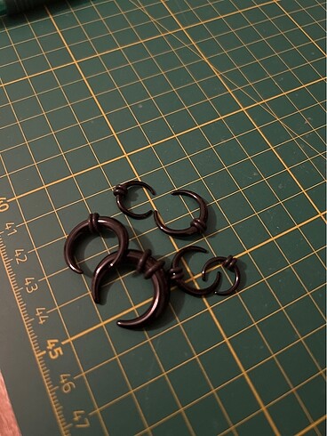 septum siyah stretch kit piercing