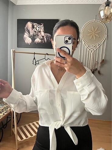Quzu Crop gömlek