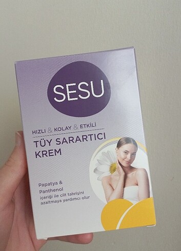 Sesu tüy sarartıcı